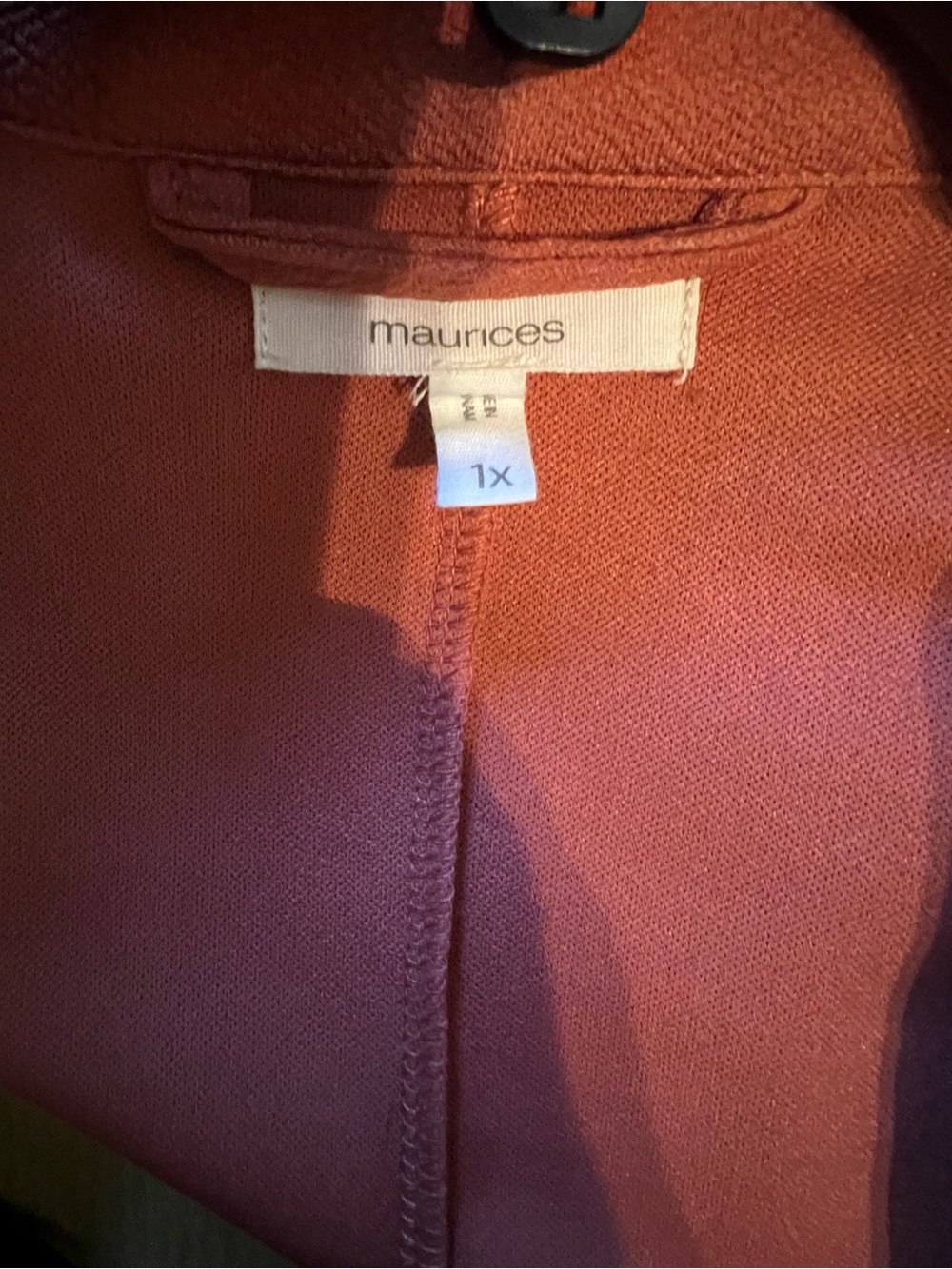 Maurices Open-Front Rust Blazer - Picture 3 of 4